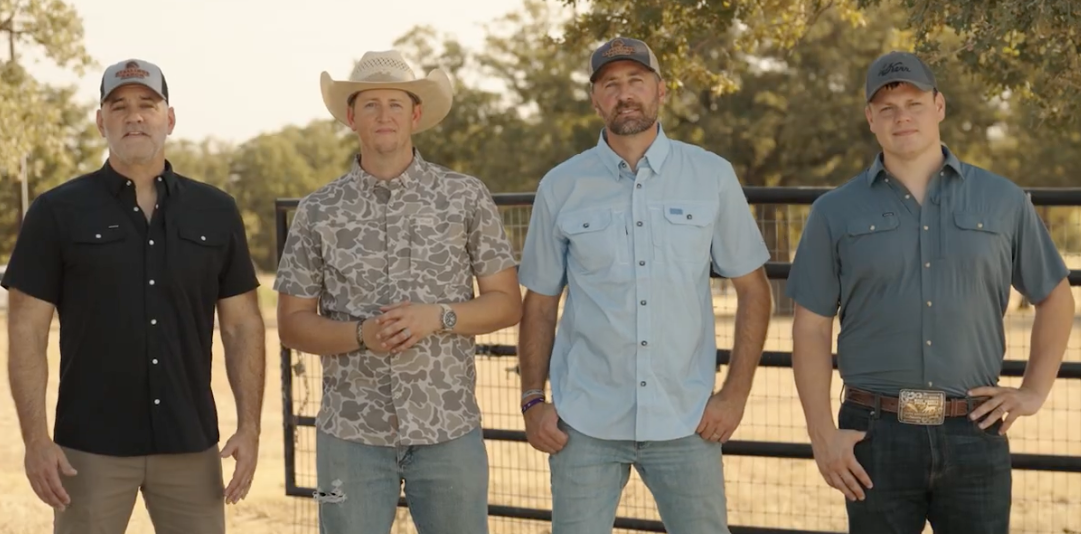 The Ranch of Bois D'Arc leadership team standing together on the ranch